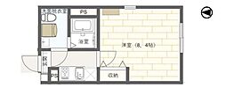 アーバンステージ菊川 1Kの間取図画像