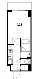 ハーモニーレジデンス東京イーストガーデン 1Kの間取図画像