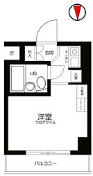 日神パレステージ錦糸町第2 ワンルームの間取図画像