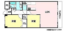 間取図画像 2LDK