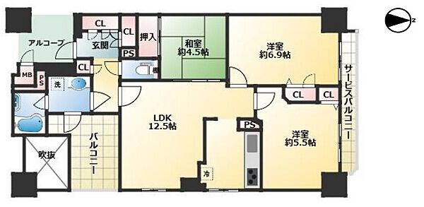 間取りを拡大表示