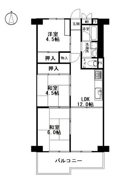 間取りを拡大表示