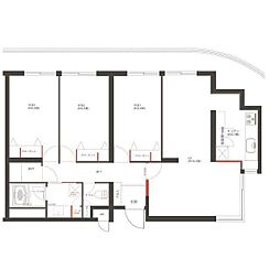 ル・パティオ瀬田 3LDKの間取図画像