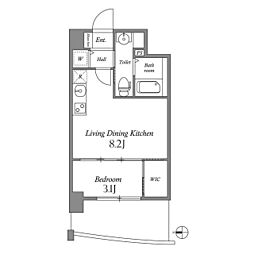 ARISTO扇町 1LDKの間取図画像