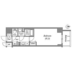 アドバンス名古屋ワイノット 1Kの間取図画像