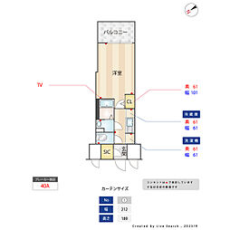 オーパスホームズ川口 1Kの間取図画像