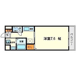 プレッツァ新大阪 1Kの間取図画像