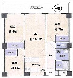 間取図画像 3LDK