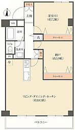 グリーンタウン茨木7番館 1SLDKの間取図画像
