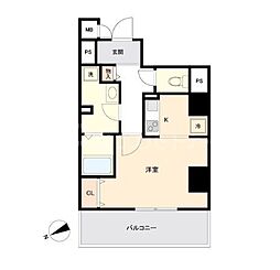 Marriage市川 1Kの間取図画像