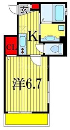 LittleForest 1Kの間取図画像