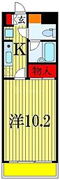 エスエスハイツ市川 1Kの間取図画像