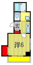 サン・タスク 1Kの間取図画像