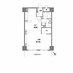 アルモニコンフォール 1DKの間取図画像