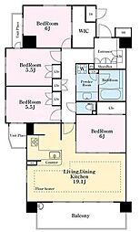 ジェイパーク西船橋フェアステージ 5階4LDKの間取り