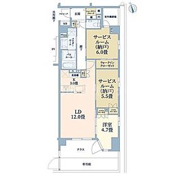 エクセレントシティ市川駅南 1階1SLDKの間取り