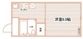 岡山県岡山市北区富町1丁目（賃貸アパート1K・1階・18.60㎡） その2