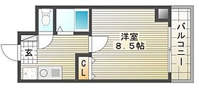 岡山県岡山市北区絵図町（賃貸マンション1K・2階・28.00㎡） その2