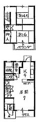 タウンハウス石田 2LDKの間取図画像