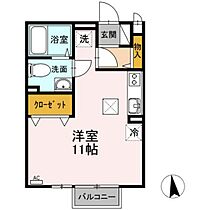 岡山県岡山市中区赤田（賃貸アパート1R・1階・29.25㎡） その2