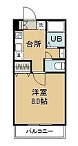 岡山県倉敷市中庄（賃貸アパート1K・1階・24.84㎡） その2