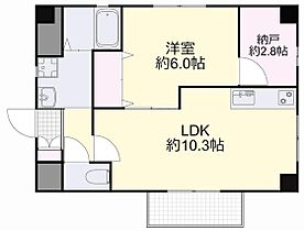 岡山県岡山市北区弓之町（賃貸マンション1LDK・2階・45.43㎡） その2