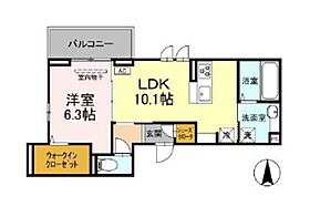 岡山県岡山市北区平田（賃貸アパート1LDK・2階・43.46㎡） その2