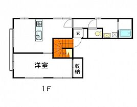 岡山県岡山市北区岡町（賃貸アパート1DK・1階・38.09㎡） その2