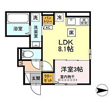 岡山県岡山市北区富田町2丁目（賃貸アパート1LDK・1階・30.52㎡） その2