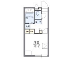 JR宇野線 備前西市駅 徒歩20分の賃貸アパート 2階1Kの間取り