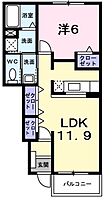 岡山県岡山市北区高松原古才（賃貸アパート1LDK・1階・46.49㎡） その2