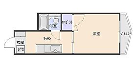 岡山県岡山市北区伊福町1丁目（賃貸マンション1K・4階・21.00㎡） その2