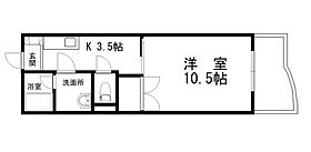 岡山県岡山市北区北長瀬表町3丁目（賃貸マンション1K・3階・35.00㎡） その2