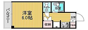 岡山県岡山市中区門田屋敷2丁目（賃貸マンション1K・3階・19.44㎡） その2