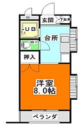 アークハイツ 1DKの間取図画像