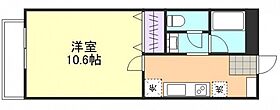 岡山県倉敷市昭和2丁目（賃貸マンション1K・6階・30.06㎡） その2