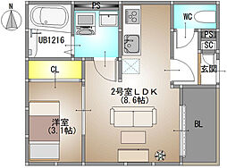 間取図画像 1LDK