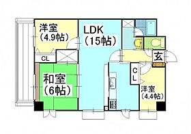 岡山県岡山市北区三野3丁目（賃貸マンション3LDK・1階・67.73㎡） その2