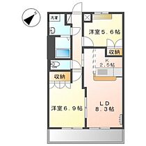 岡山県岡山市東区瀬戸町万富（賃貸アパート2LDK・1階・54.00㎡） その2