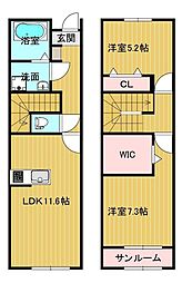 間取図画像 2LDK
