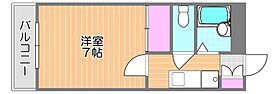 岡山県岡山市北区西古松（賃貸マンション1K・4階・22.00㎡） その2