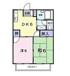 間取図画像 2DK