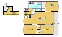間取図画像 3LDK