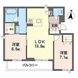 間取図画像 2LDK