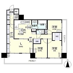 ダイヤモンドフォーラム大供 3LDKの間取図画像