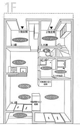 クレルサイ ワンルームの間取図画像