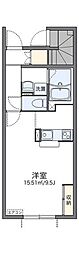 レオネクストニワセ 1Kの間取図画像