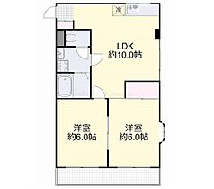 岡山県岡山市南区洲崎1丁目（賃貸マンション2LDK・4階・47.00㎡） その2