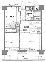 福富グラードマンション 2LDKの間取図画像