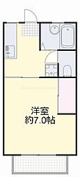 サンシャイン東岡山1 1Kの間取図画像